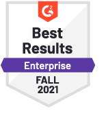 G2 Fall 2021 badge - Best Results