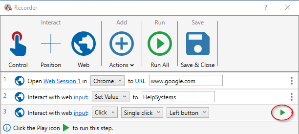 Web Browser Automation Step 10A